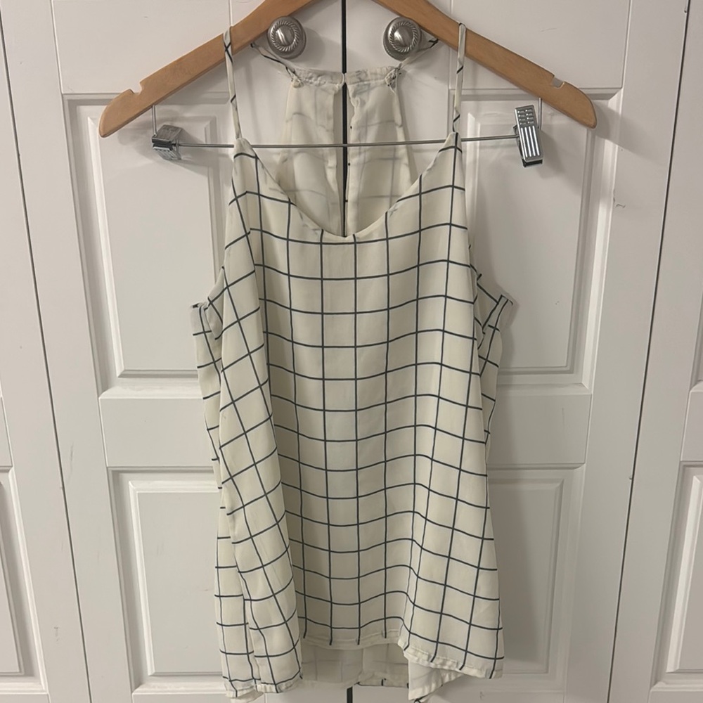 Checkered Spaghetti Strap Dress